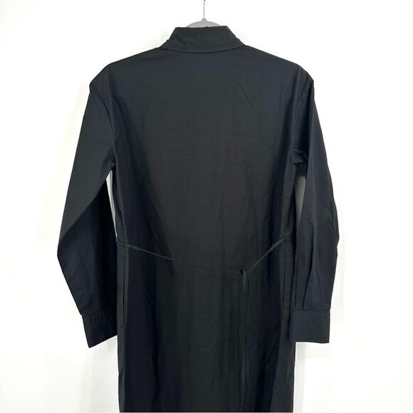 Everlane The Supima Cotton Shirt Dress in black Size XS NWOT - Picture 9 of 14